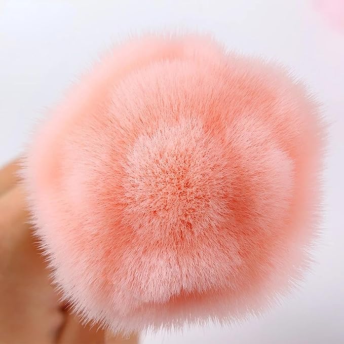 4 Pcs Nail Art Dust Powder Remover Cleaner Brush，Rose Nail Art Powder Dust Removal Brush Nail Dust Brush Soft Nail Dust Cleaning Brush for Nail Trimming Cleaning Makeup Brush Tools (Mixed-Color)