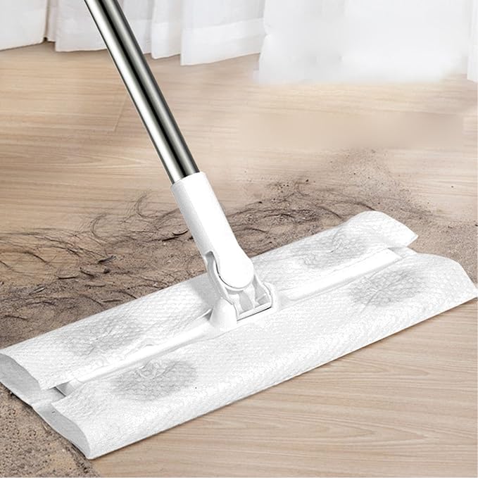 Premium Static Dust Mop, Wet and Dry Floor Cleaner with PP and Stainless Steel Handle, Multifunctional for Wood, Tile, Marble, Home and Office Use