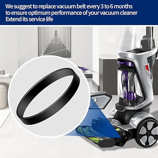 5Pack Replacement Belts for Bissell 2910, 2987, 2806, 28062, 29878, 29879, 2190W PowerForce TurboClean PowerBrush Pet Carpet Cleaner, Flat Pump Belt Compatible with Part #1606428