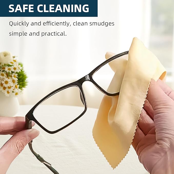 AIMI Assorted Colors Microfiber Cleaning Cloths - 6" x 7" Microfiber Glasses Cloth - Great for Cleaning Eyeglasses, Cell Phones, Screens, Lenses, Glasses and All Delicate Surface (12 Pack Multi-Color)