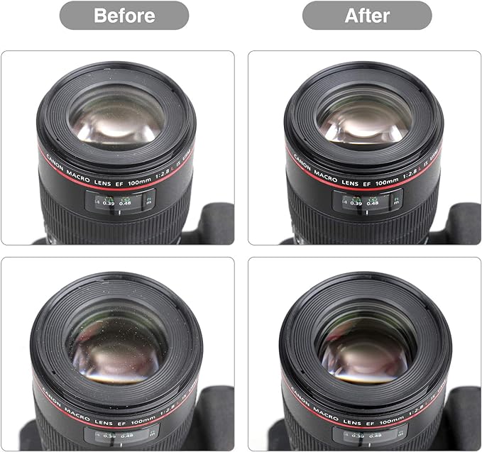 14-in-1 Camera Lens Cleaning Kit - Mirrorless & DSLR Sensor Cleaning Kit for Canon, Sony, Nikon Including Lens Blower, Detergent, Swabs, Cloth, Pen, Brush