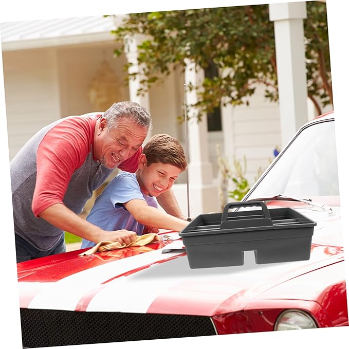 Portable Hand-held Cleaning Tool Organizer Sturdy Storage Box for Home and Car Efficient Cleaning Supplies Easy to Mount Household Cart