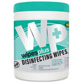 WIPESPLUS Disinfecting Surface Wipes Canister Bleach Free with Lemon Scent for Home and Business, 240 Count