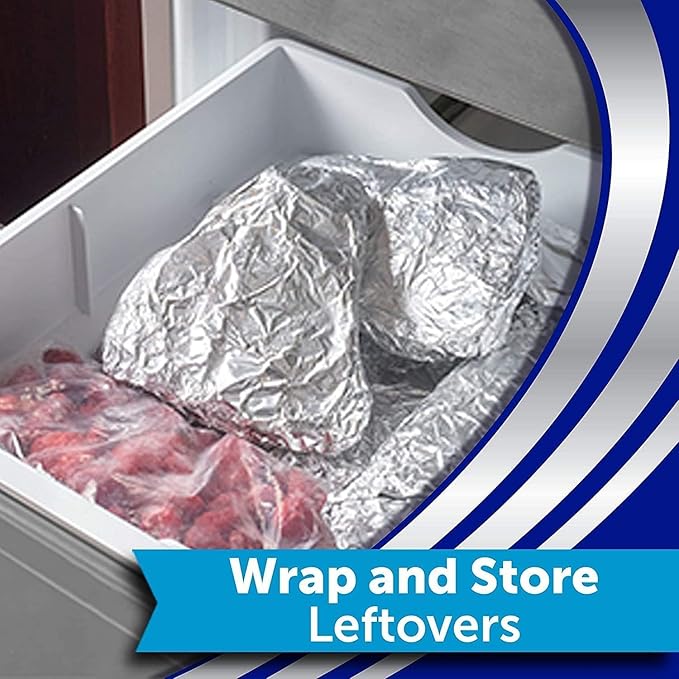 Reynolds Wrap Aluminum Foil, Heavy Duty, 50 sq ft (Pack of 8)
