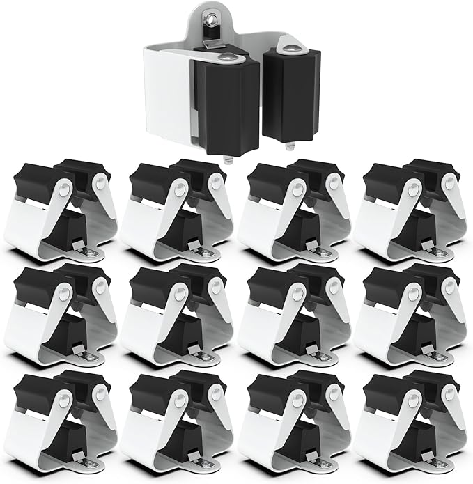 3-H Stainless Steel Broom Holder Wall Mount, Heavy Duty Mop and Broom Organizer with Screws, Tool Storage Rack for Kitchen, Laundry, Bathroom, Garage, Garden Shed,Matte Grey,12