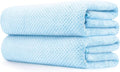 2 Pack Oversized Bath Towel Set 35in x 70in Bath Sheets for Shower Pool Beach Bathroom Super Absorbent Soft Quick Dry Blue Towels(2PCS Blue)