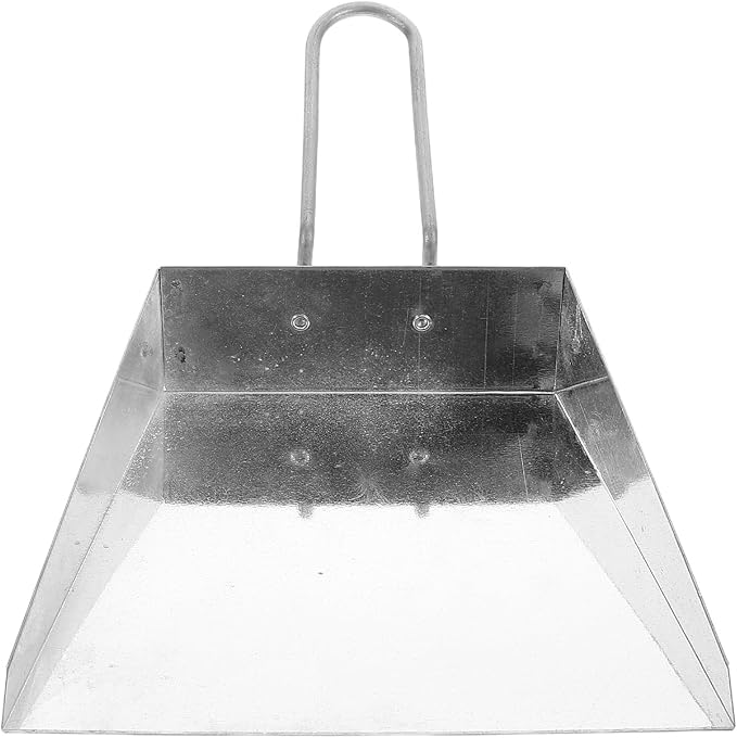Toyvian Small Stainless Steel Heavy Duty Handheld Dustpan, Mini Portable Dust Pan for Household, Kitchen, Desktop and Outdoor Cleaning