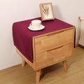 Small Bedside Tablecloth Table Dustcover End Tabletop Home Decoration Fabric Tablecloth Nightstand Table Covering Doilies for Furniture Décor (16×35inch)