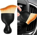 Car Interior Dust Brush, Soft Scratch Free Auto Detailing Brushes, Universal Vehicle Interior Cleaning Tool for Automotive Dashboard, Air Vents, Leather(Yellow)
