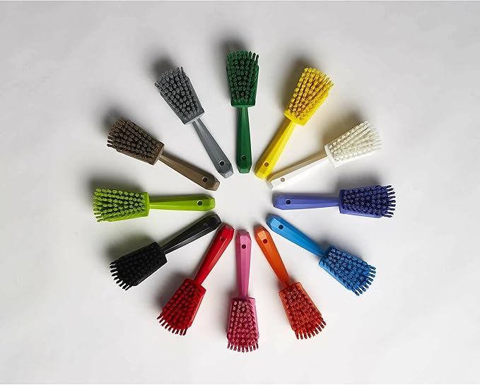 Vikan 41929 Brush,Washing,Stiff,10",PP/PBT,Black