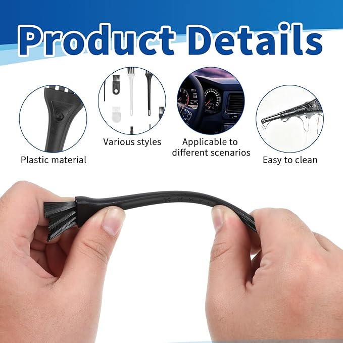10PCS Cleaning Brush for Household Electric Appliance, Small Cleaning Brush Electric Shaver Clean Brushes Razor Cleaner Brushes Multifunctional Clean Set for Computer Keyboard Car Mixer Cleaner