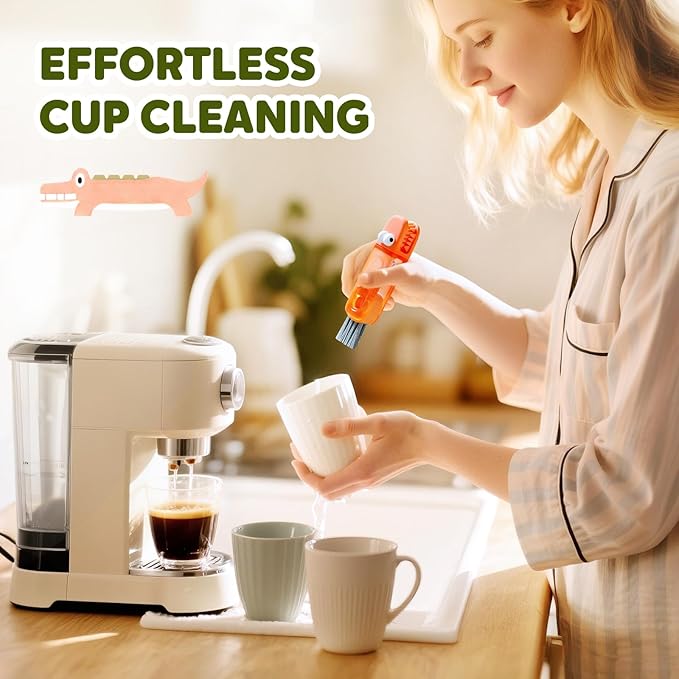 3 in 1 Cup Lid Gap Cleaning Brush Set,Silicone Cup Lid Gap Cleaner, Multifunctional Bottle Cleaning Brush,Home Kitchen Crevice Brush Tools (3 Pack)