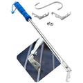 Grill Floss Premium Grill Scraper for Outdoor Grill with Round Grates - Bristle Free Grill Brush for Outdoor Grill - BBQ Grill Grate Cleaner Cleans Top and Bottom of Grill Without Lifting Grates