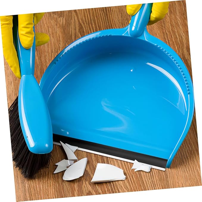 FRCOLOR 4Pcs Rubber Dustpan Edge Strips Inlet Pressing Guards for Enhanced Cleaning Durable Lightweight Dustpan Lip Replacement Suitable for Garden Lobby Use