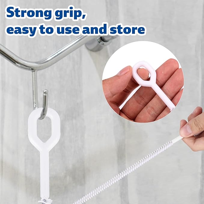 4pcs Straw Cleaner Brushes for Stanley, 8mm/0.31 Inch, 10mm/0.39 Inch, 12mm/0.47 Inch Reusable Extra Long Drinking Water Cup Bottle Straw Cleaning Brush Cleaning Tools Kit Accessories (White)