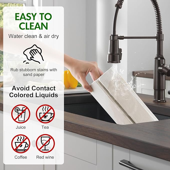 Stone Dish Drying Mat for Kitchen Counter | 24"×16" Diatomaceous Earth Quick-Dry Absorbent Large Dry Mats White