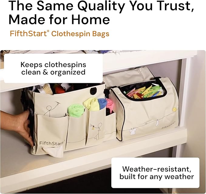 FifthStart Multiuse Cleaning Caddy w/Waist & Shoulder Strap - 9 Pockets Tote Bag for Housekeeping Gardening Fishing Bathroom Organizer Adjustable Compartments, Black Large Caddy Organizer with Handle
