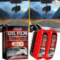 CAPEDIEM 2026 NEW Automotive Oil Film Cleaning Brush for Car Windows,Glass Cleaning Board, Suitable for Windshield Glass Oil Film Remover, Car Windshield Cleaner (red)