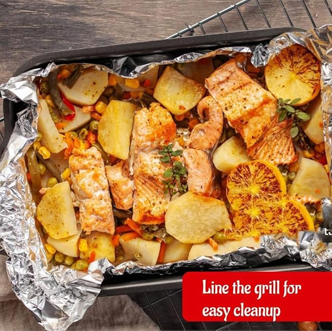 Aluminum Foil 12" 1000Ft, Thick|Deli|Home|Strong Enough For Food Service Industry | BBQ|Cocking|Wrap | Baking