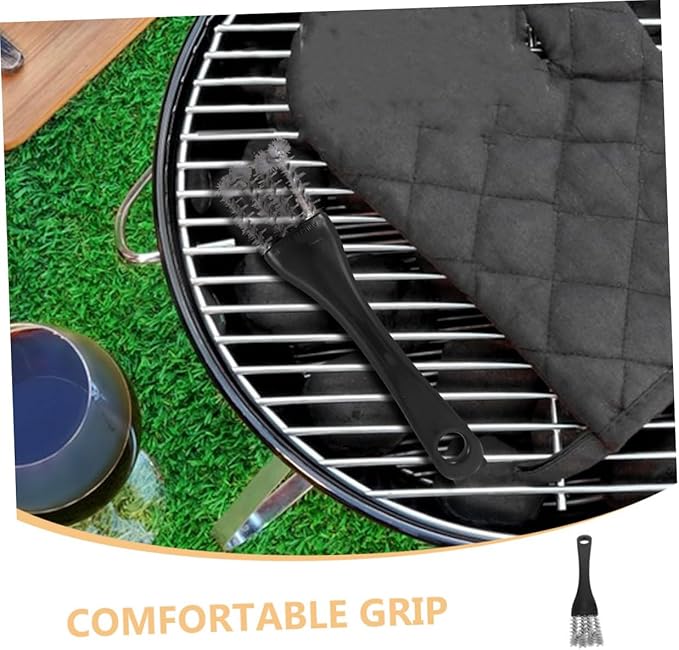 VANZACK 2pcs Versatile Stove Cleaning Brush Compact Grill Brush for Kitchen Stovetop Barbecue and Camping