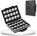 JJC CR2032 Battery Case Holder Storage, Water-Resistant Anti-Shock, Anti-Dust, Coin Cell Battery Case for 30x CR2032/CR2025/CR2045/CR2016, Button Round Batteries Holder