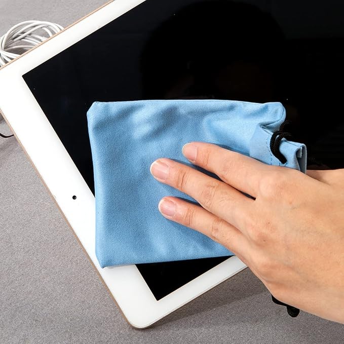 TRIUMPH VISION Soft Eyeglass Pouch 3 Pack - Pouch for glasses Microfiber Screen Cleaning Bag