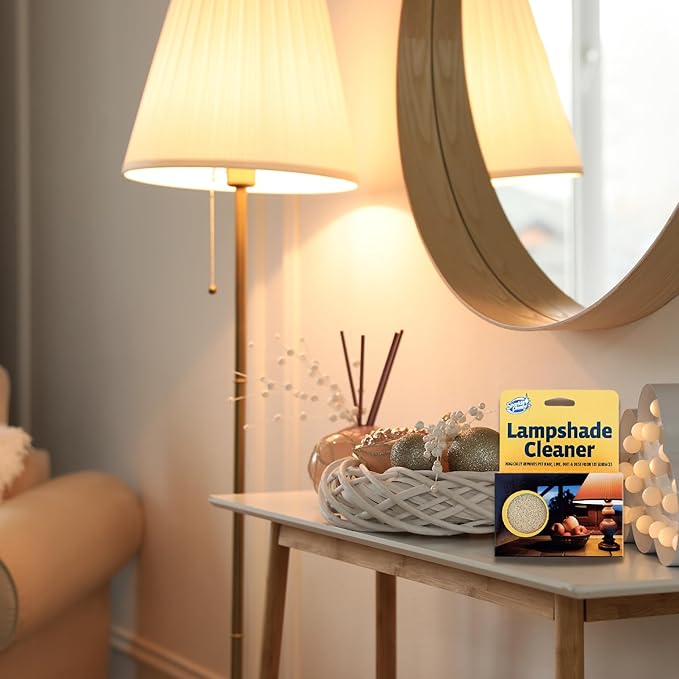 Sparkle Plenty Lampshade Cleaner - Dry Magic Dust Sponge for Lamp Shade - Dry Dusting Sponge Scrub for Fabric & Window Blinds - Effortless Duster Upholstery Cleaner for Furniture & 101 Surfaces