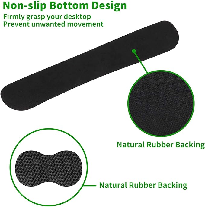 Ergonomic Keyboard Wrist Rests Gel Memory Foam Mouse Pad with Round Mousepad + Coasters, Wrist Support Set with Non Slip Base for Gaming Office Laptop Easy Typing & Pain Relief, Purple African Girl
