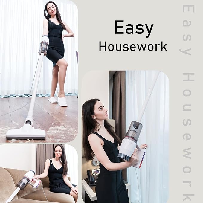Corded Vacuum Cleaner, Handheld 5-in-1 Stick Lightweight Vacuum Broom Car Vacuum for Pet Hair Hardwood Floor Cat Litter Cleaning