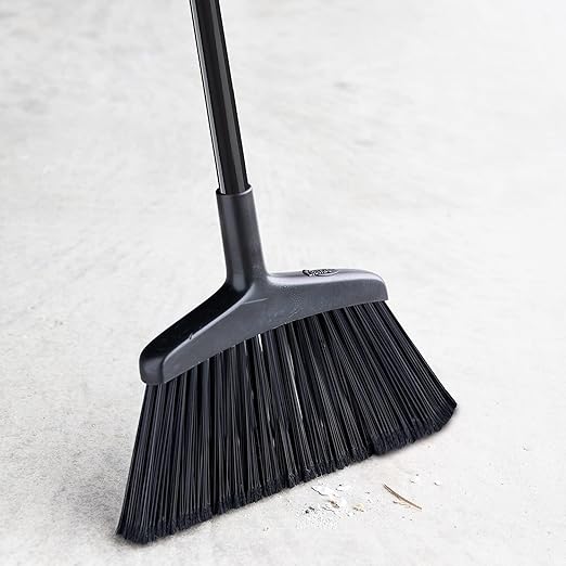 Wide Angle Broom,Black,55" L x 15" W