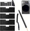 WH01X35719 Lint Filter, 4 PCS GE Washer Dryer Combo with 2 Dryer Vent Brush - Hand Washable and Reusable Lint Filter for Ge Washer Dryer Filter - for Models: PFQ97HSPVDS (style 1)