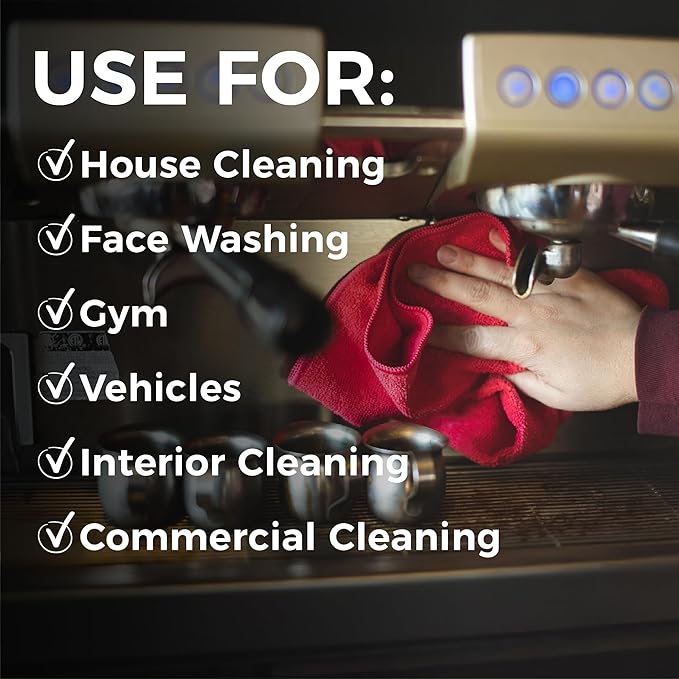 The Rag Company - All-Purpose Microfiber Terry Cleaning Towels - Commercial Grade, Highly Absorbent, Lint-Free, Streak-Free, Kitchens, Bathrooms, Offices, 300gsm, 12in x 12in, Pink (12-Pack)