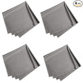 4 Pack 16''x16'' Extra Large Microfiber Cleaning Cloths, K&F Concept Oversized Microfiber Cloths for TV Screen, Electronics, Laptops, Telescope, Computers, Eyeglasses, Gray