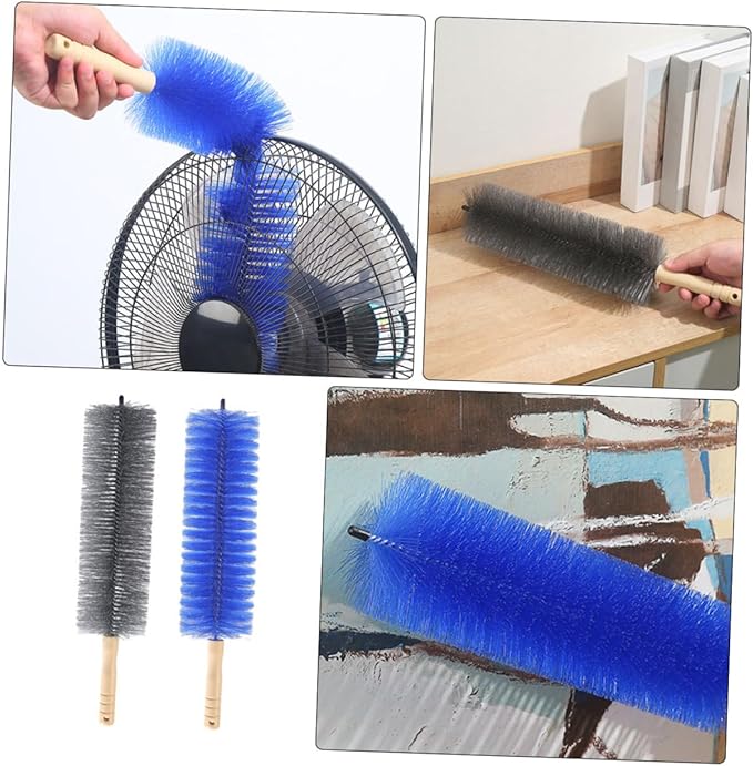 Ciieeo 2pcs Portable Fan Cleaning Brush Handle Bendable Dust Brush for Electric Fans and Air Conditioners Multi-Purpose Cleaning Tool for Home Use