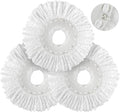 Spin Mop Replacement Head for Hurricane 360° Spin Mop Systems, Microfiber Spin Mop Head, Round Shape Standard Universal Size Magic Mop Refill, 3 Pack