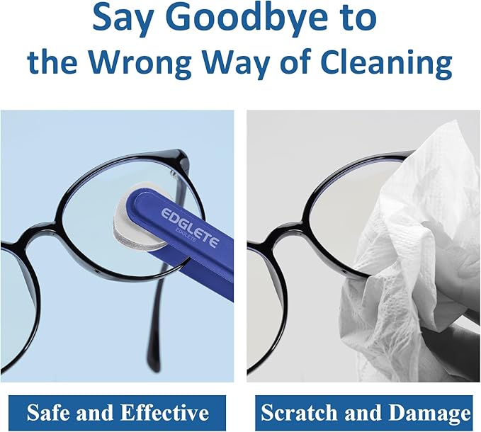 Glasses Cleaner Eyeglass Cleaning Kit, Lens Cleaners Spray with Microfiber Cloth, Portable Glasses Cleaning Kit for Travel, Safe Eyeglasses Cleaner Tool, No Streaks Scratch