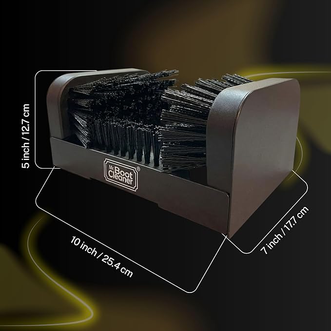 Heavy Duty Boot Brush Cleaner Outdoor Floor Mount or Portable Boot Scraper/Scrubber with Hardware