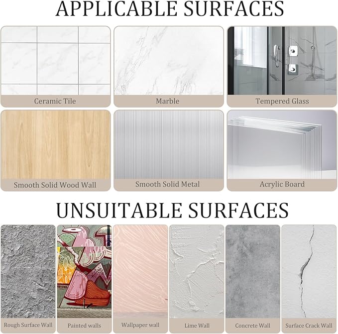 Uten Adhesive Hooks for Hanging 10 Pack, Heavy Duty Wall Hooks 11 lbs, Self Adhesive Waterproof Sticky Robe Towel Hooks for Home, Bathroom, Kitchen, Outdoor