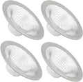 4 Pack Heavy Duty Stainless Steel Kitchen Sink Strainer, 2.09" Top / 0.91" Mesh Slop Basket Filter Trap, Utility Drain Hole for Kitchen Sink/Bathroom Bathtub Wash basin Floor drain Balcony