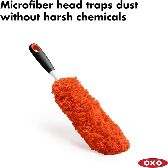 OXO Good Grips Microfiber Extendable Duster & Good Grips Microfiber Hand Duster