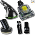 Vacuum Pet Brush Attachment Kit 5-Pack – Dog Grooming Tools with Turbo Brush, Massage Nozzle & 2 Adapters – Fits 1.25", 1.5", 1-3/8" Hoses – Compatible with Shop Vac, Shark, Miele, Bissell & More