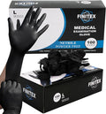 FINITEX Black Nitrile Disposable Medical Exam Gloves - 100/1000 PCS 6.3mil Powder-Free Latex-Free Food Gloves