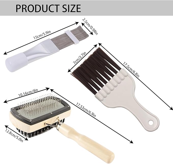 3 in 1 Set Air Conditioner Condenser Fin Comb，Refrigerator Coil Cleaning Brush Supplies, Stainless Ac Coil Cleaner, Evaporator Coil Cleaner, Evaporator Radiator Refrigerator Repair,Cleaner Tool Kit