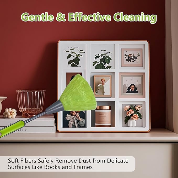 Mini Duster for Desk and Office Small Microfiber Cleaning Tool 10" Dusters for Keyboard Laptop Photo Frames and Books Handy Microfiber Duster for Quick Office