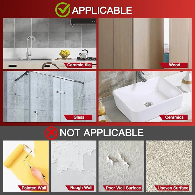 Large Adhesive Hooks 12-Pack, Heavy Duty Wall Hooks for Bathroom, Kitchen, Outdoor, Strong Self-Adhesive Towel & Coat Hooks, Waterproof Transparent Utility Hooks for Home Improvement