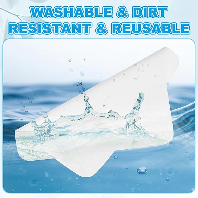 PATIKIL Glasses Cleaning Cloth 6.9" x 5.7", 6 Pcs Microfiber Eyeglasses Cleaner Cloths Soft Suede Wipe Screen for Camera Len Eyeglass Screens Phones Smart Devices, White