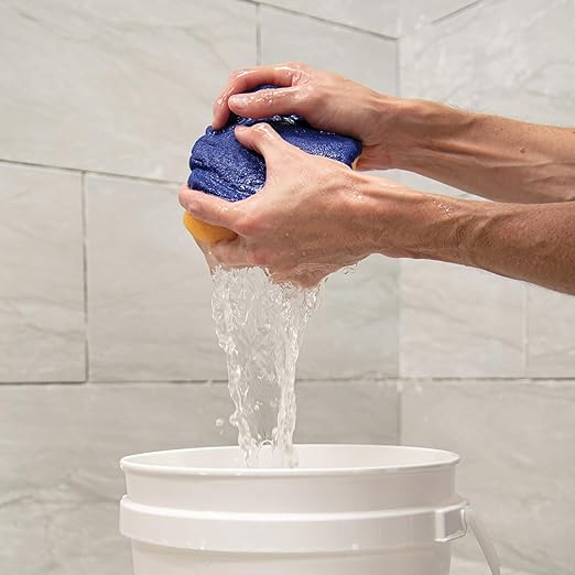 QEP 70010 Microfiber Polishing Sponge for Grouting & Cleaning - 7.5" x 5.5”