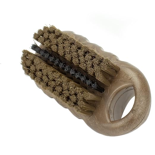 SPARTA Nail Scrub Brush Commercial-Grade, Heavy-Duty Hand and Fingernail Brush with Stiff Bristles for Gardeners, Mechanics, And Foodservice Personnel, Plastic, 5 Inches, Brown, (Pack of 12)
