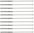 Utoolmart Steel Wire Tube Brush, Stainless Steel Spiral Power Bottle Cleaning Brush Long-Handle Bristle Pipe Cleaning Tool, 0.3-inch Diameter 12-inch Length,10pcs