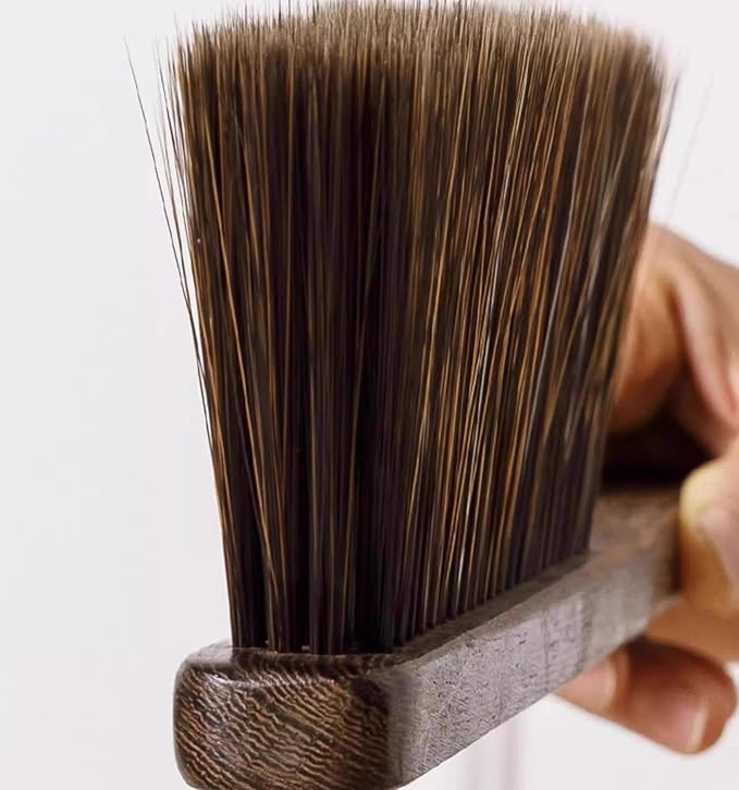 Wooden Hand Broom Brush Whisk Soft Bristle Cleaning Brush for Indoor & Outdoor Use Car Porch Debris Halloween Dust Dirt Driveways Sidewalks